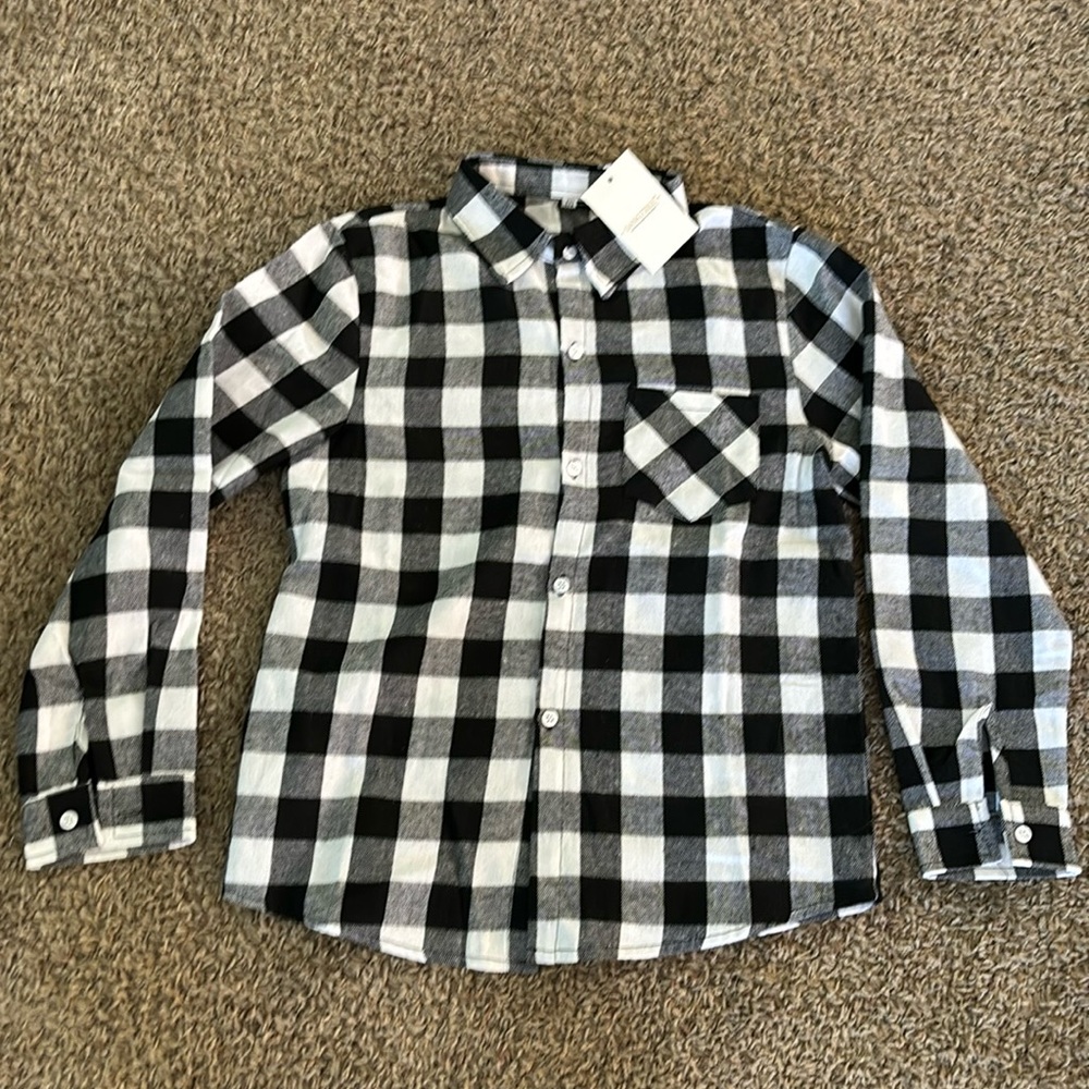 NEW Unisex Buffalo Plaid Flannel Shirt